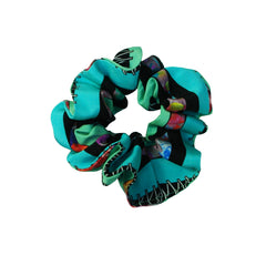 Morelle Silk Scrunchie in Green