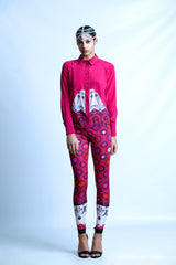 Guhergan Pink Silk Shirt