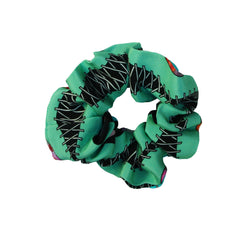 Morelle Silk Scrunchie in Green