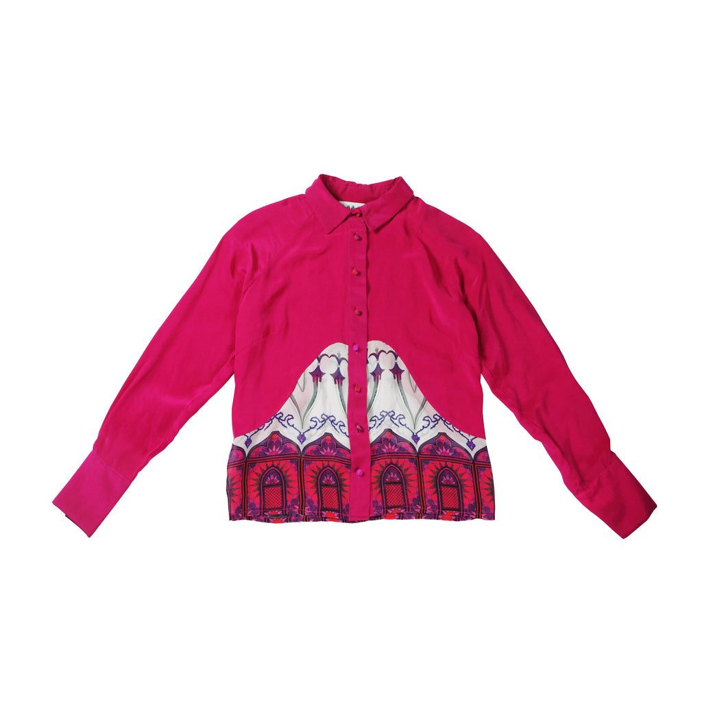 Guhergan Pink Silk Shirt