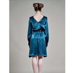 Vega Dress In Teal Colour