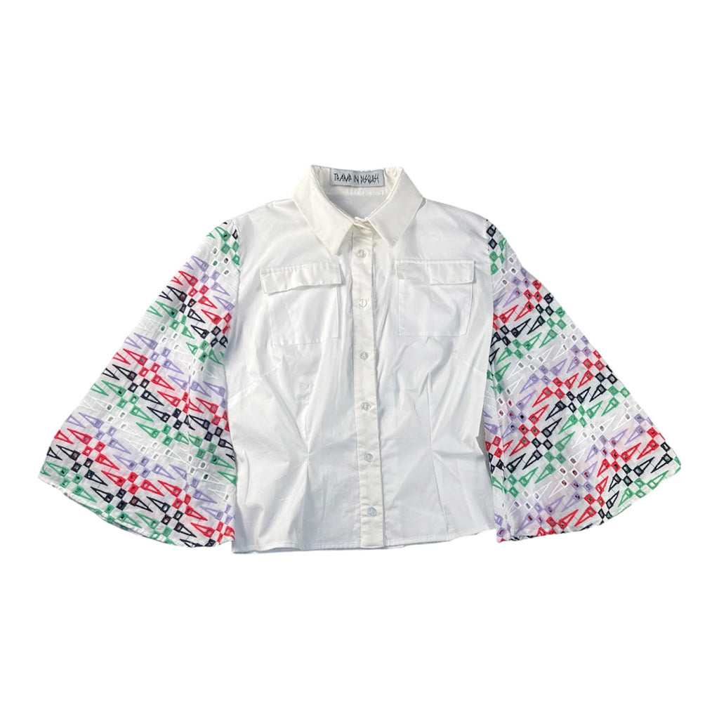 Oza Embroidered Cotton Shirt
